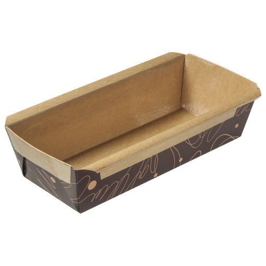 Форма бумажная для кекса, d150х65х45мм силиконизир