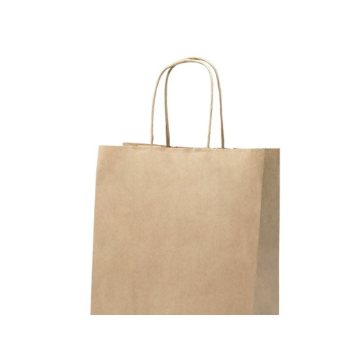 Пакет бумажный крафт с кручеными ручками